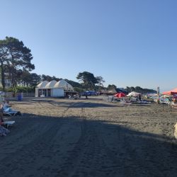 Photo of Ureki beach and the settlement